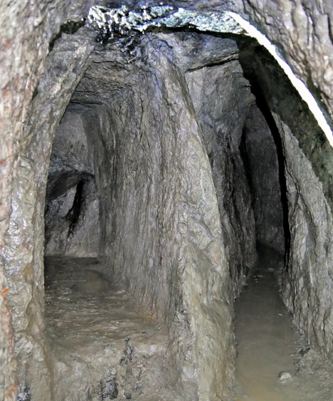 Seitenort in der Grube Saint-Louis-Eisenthür