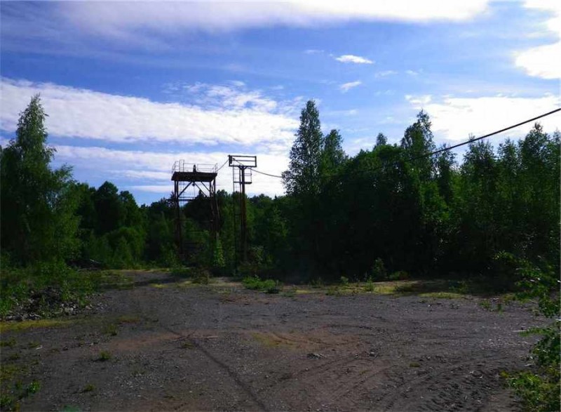 Blick vom Maschinenhaus zum Schacht