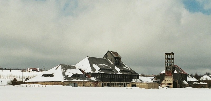 Der Militärschacht in Böhmisch-Zinnwald, Aufnahme März 2009