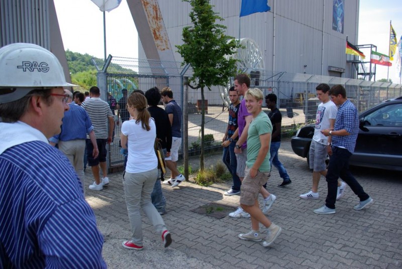 Schalker Mannschaft zu Besuch