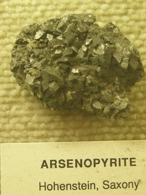 Hohensteiner Arsenopyrit in Adelaide.