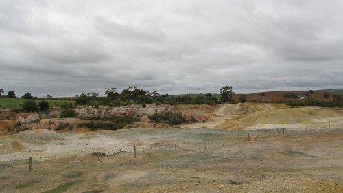 Das Bergbauareal von Kapunda