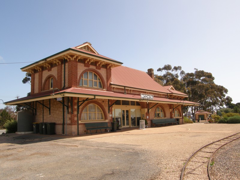 Die alte Bahnstation in Moonta ist heute die Touristeninformation des Ortes.