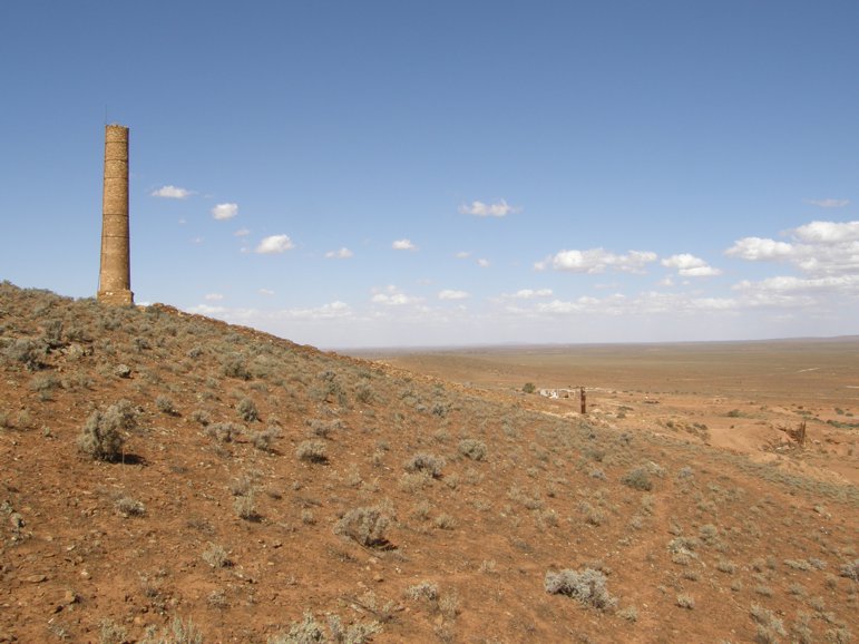 Bergbaureste im Bereich der Alma Mine, Waukaringa.