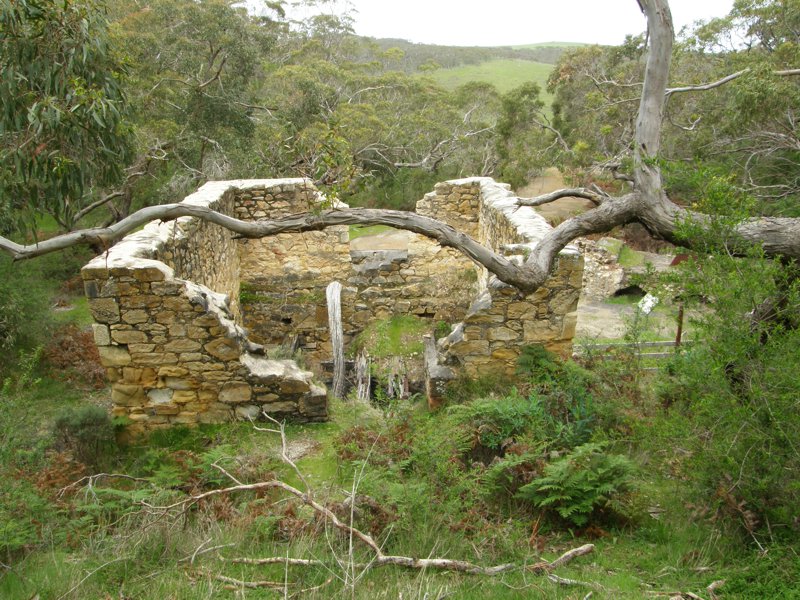 Ruine der Aufbereitung von Oben.