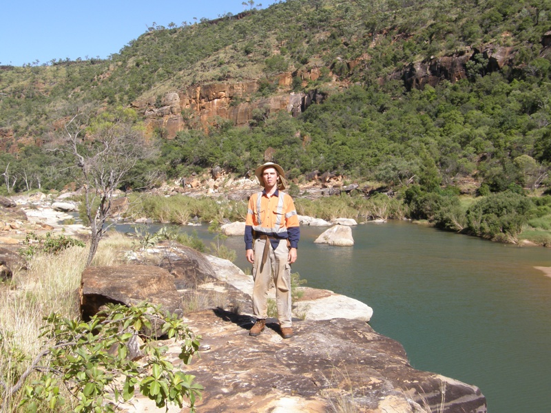 Geologe im Porcupine Gorge