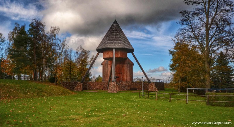 Pferdegöpel Rudolphschacht Lauta/ Marienberg, Herbst 2014