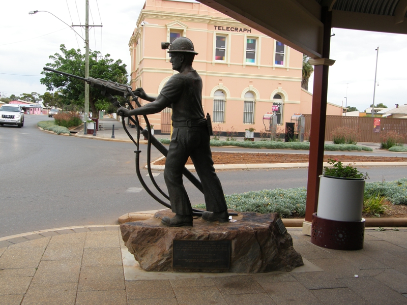 Bergmannsmonument im Zentrum von Boulder.