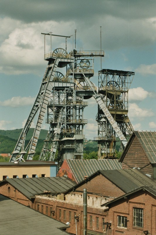 Bahnschacht in Waldenburg/Niederschlesien  stillgelegt 1994 als Denkmal erhalten