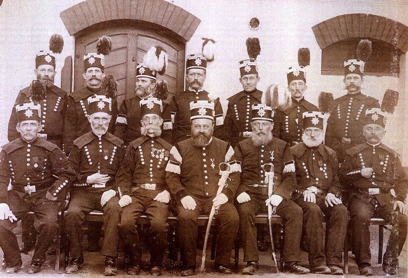 Ausichtspersonal des Zwickauer Steinkohlenbauvereins, 1891